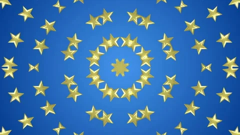 Stars rotating animation 3d background seamless loop Vídeo Stock 121606508