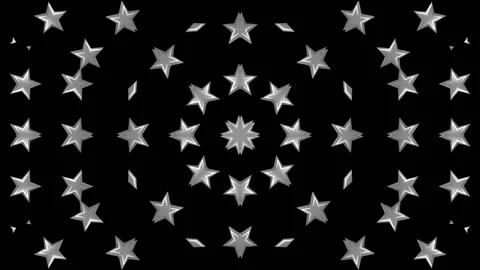 Stars rotating animation 3d background seamless loop Stock Footage 121607439