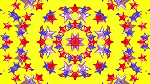 Stars rotating animation 3d background seamless loop Stock Footage 121610121