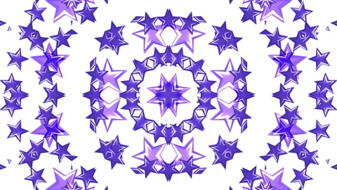 Stars rotating animation 3d background seamless loop Stock Footage 121610455