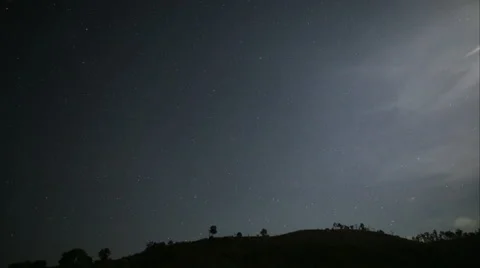 Stars Rotating Slowly Stock Footage 51487036