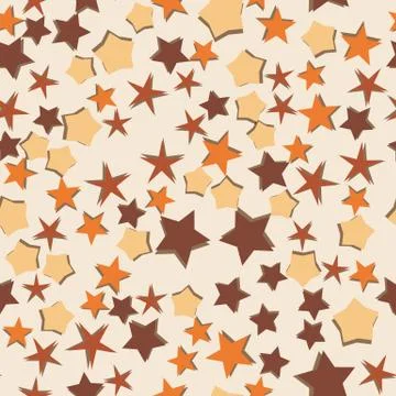 Stars seamless background. Vector pattern. Abstract decoration design Stock Illustration