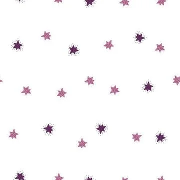 Stars seamless pattern. Cute festive background. Illustrazione stock