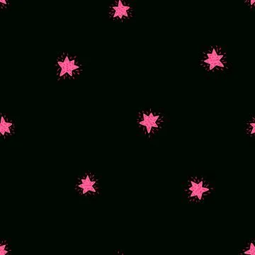 Stars seamless pattern. Cute festive background. Illustrazione stock
