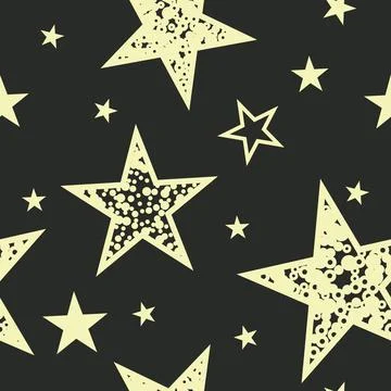 Stars seamless pattern. Design for fabric, wrapping paper, background, wallpa Illustration