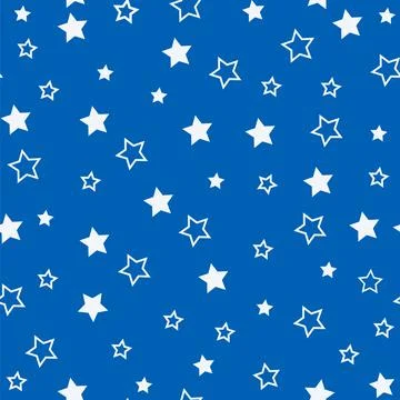 Stars seamless pattern. Design for fabric, wrapping paper, background, wallpa Stock Illustration