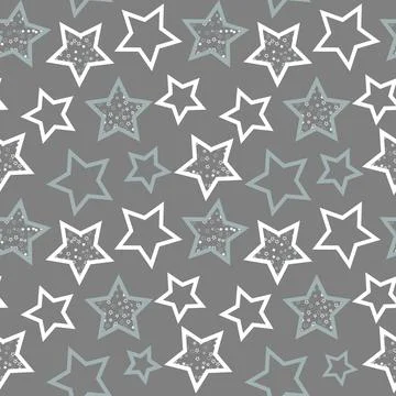 Stars seamless pattern. Design for fabric, wrapping paper, background, wallpa Stockillustratie