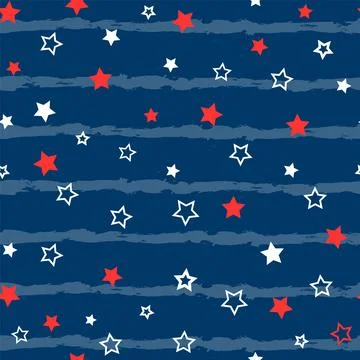Stars seamless pattern. Design for fabric, wrapping paper, background, wallpa Illustration