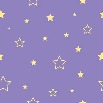 Stars seamless pattern, endless texture background Stock Illustration