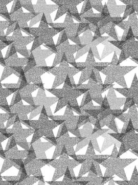 Stars seamless pattern grunge effect camouflage design background Stock Illustration