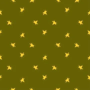 Stars seamless pattern. Hand drawn background space. イラスト素材