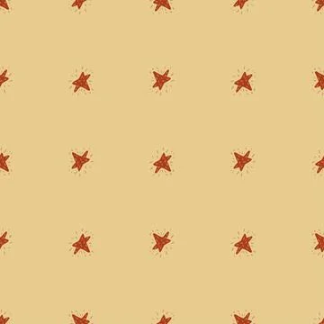 Stars seamless pattern. Hand drawn background space. Stock Illustration