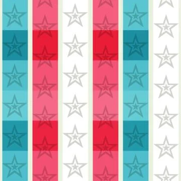 Stars seamless pattern Illustrazione stock