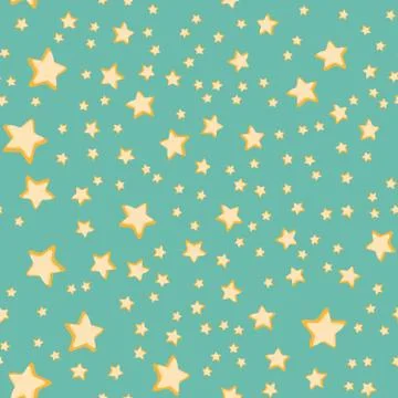 Stars seamless pattern Stock Illustration