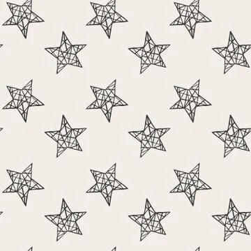 Stars seamless pattern Stock Illustration