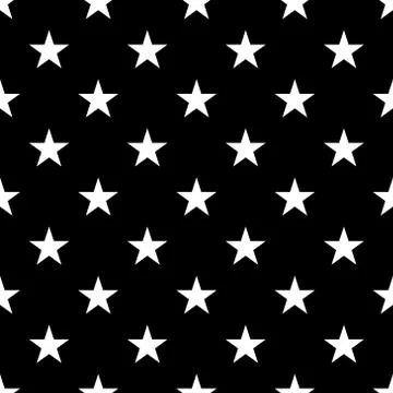 Stars seamless pattern small white Illustrazione stock