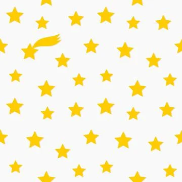 Stars seamless pattern. Star of Bethlehem. Vector illustration. Stock Illustration