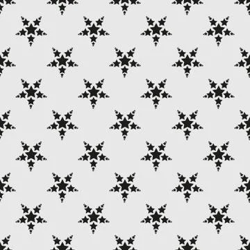 Stars Seamless Pattern. The vector image. Starry night sky Illustrazione stock