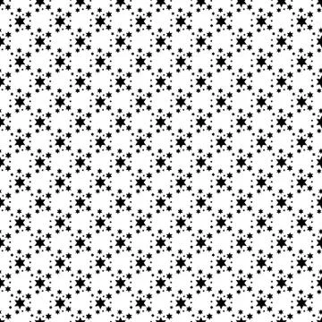 Stars Seamless Pattern. The vector image. Starry night sky Illustrazione stock