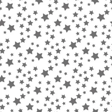 Stars Seamless Pattern. The vector image. Starry night sky Stock Illustration