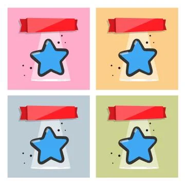 Stars set vector Stock Illustration