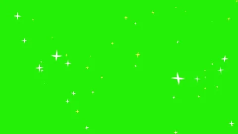 Stars shine effect background on green s... | Stock Video | Pond5