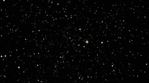 Stars shine effect on black screen background animation. Stock Footage