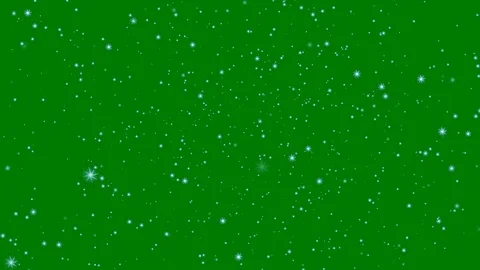 Stars shine effect on green screen background animation. Stock Footage 125800284