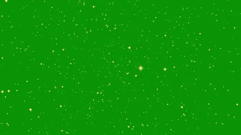 Stars shine effect on green screen backg... | Stock Video | Pond5