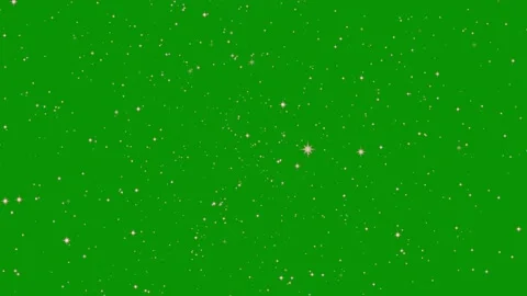 Stars shine effect on green screen backg... | Stock Video | Pond5