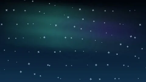 Stars shine in the night sky with colorful background Stock Footage 337233653