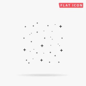 Stars simple flat icon Stock Illustration