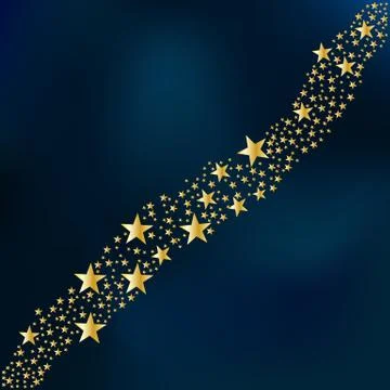 Stars on a sky background Stock Illustration