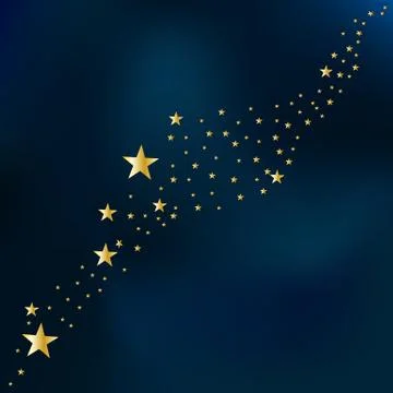 Stars on a sky background Stock Illustration