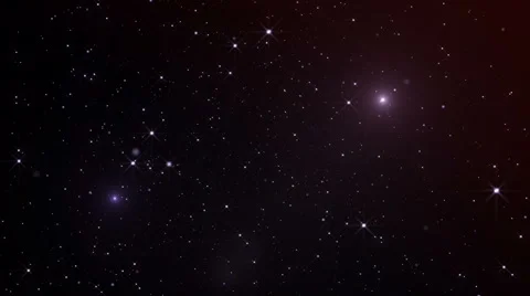 Stars in the sky. Looping. Beautiful night with twinkling stars. HD 1080 Stock Footage