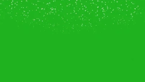 Stars from sky motion graphics with green screen background Stock Footage 229096300