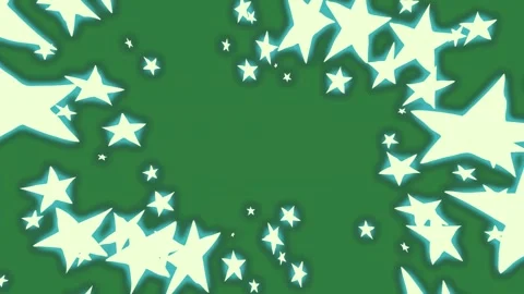 Stars snow on it bunch of isolated on green screen background Vídeo Stock 336855267