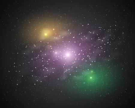 Stars in space Stock Illustration