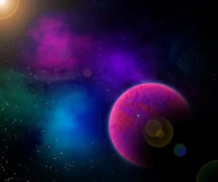 Stars space image Stock Illustration
