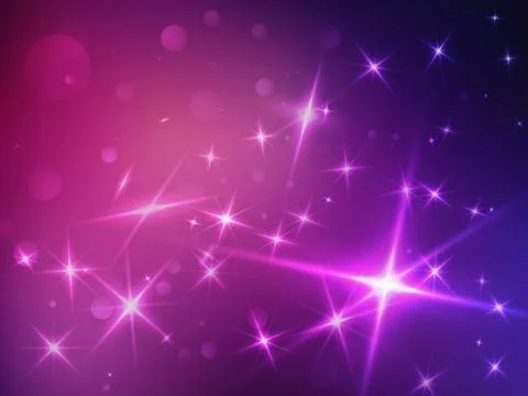 Stars space violet background Stock Illustration