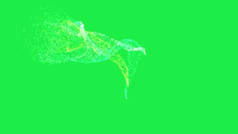 Stars Sparkle Magic Particles Trail Animation Green Screen 스톡 동영상 303112337