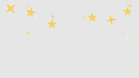 Stars sparkles falling down top border video overlay Stock Footage 333109815