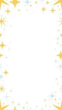 Stars sparkles vertical frame copy-space 스톡 일러스트