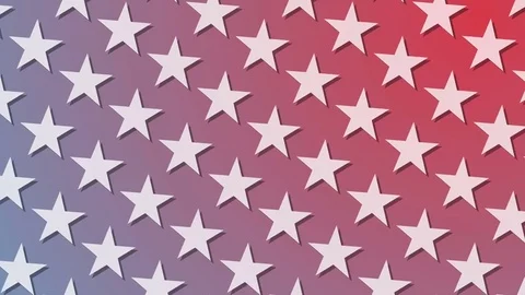 Stars spinning background loop, modern style red blue Video stock 73832020