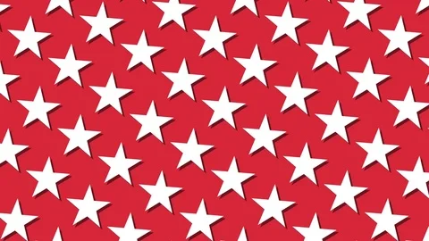 Stars spinning background loop, modern style red white with shadow 스톡 동영상 73832223