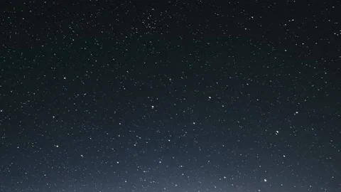 Stars in starry night sky fast time lapse in dark blue night Astronomy Stock Footage 230107124