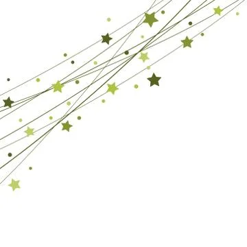Stars on strings background for christmas time Stock Illustration