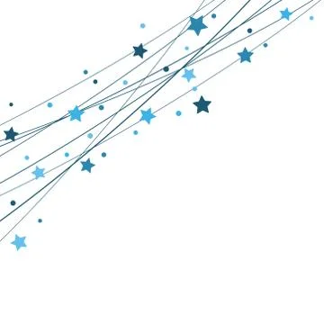 Stars on strings background for christmas time 스톡 일러스트