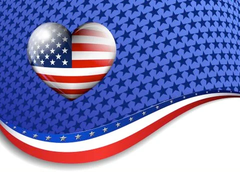Stars &amp; Stripes Background Stock Illustration