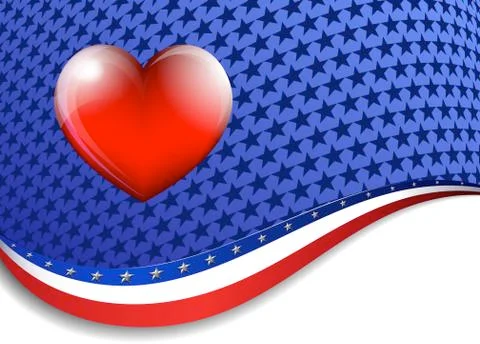 Stars &amp; Stripes Background Illustrazione stock